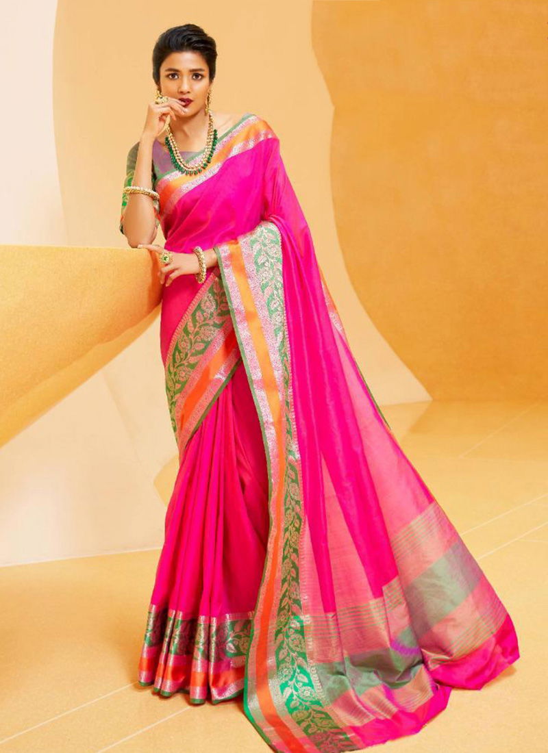 Kundan Lichi Silk Festival Wear Fancy sarees Collection 106001-106008
